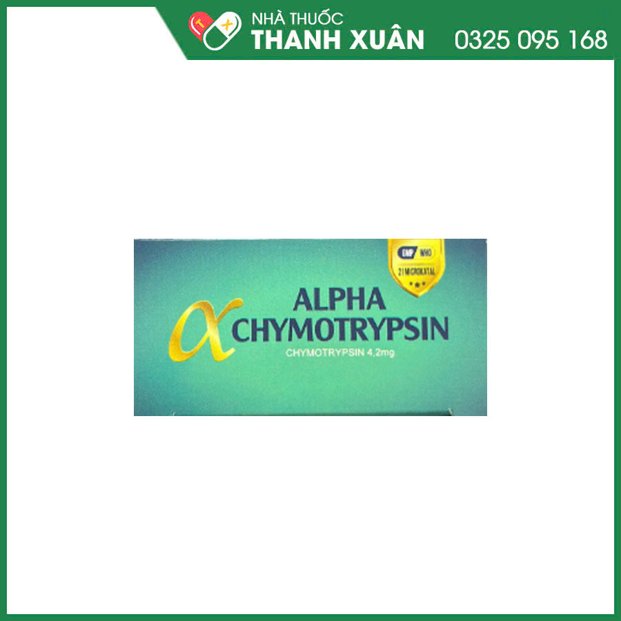 Alphachymotrypsin S.Pharm điều trị phù nề sau chấn thương, phẫu thuật, bỏng